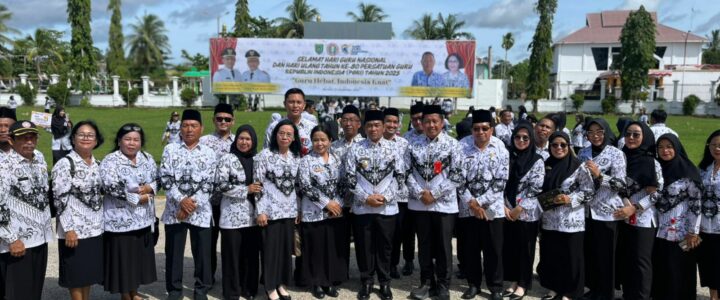 Wakil Bupati Barito Selatan Kristianto Yudha, ST Menjadi Pembina Upacara Hari Guru Nasional dan HUT ke-80 PGRI Tahun 2025